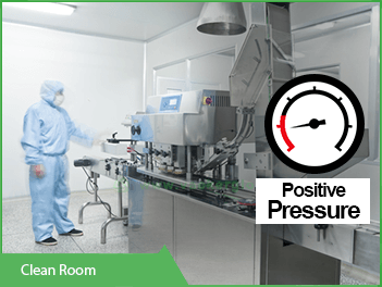 Differential, Positive &amp; Negative Room Pressure Sensor Monitoring System with a sound alert for upto 4 isolation rooms (a combination of 1 Display &amp; 4 sensors)