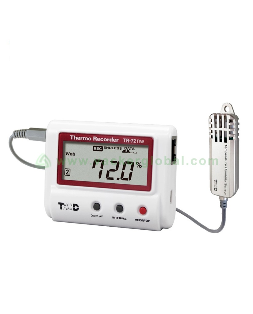 Real Time Temperature Data Loggers – Wired LAN with E-mail alert TR72-NW
