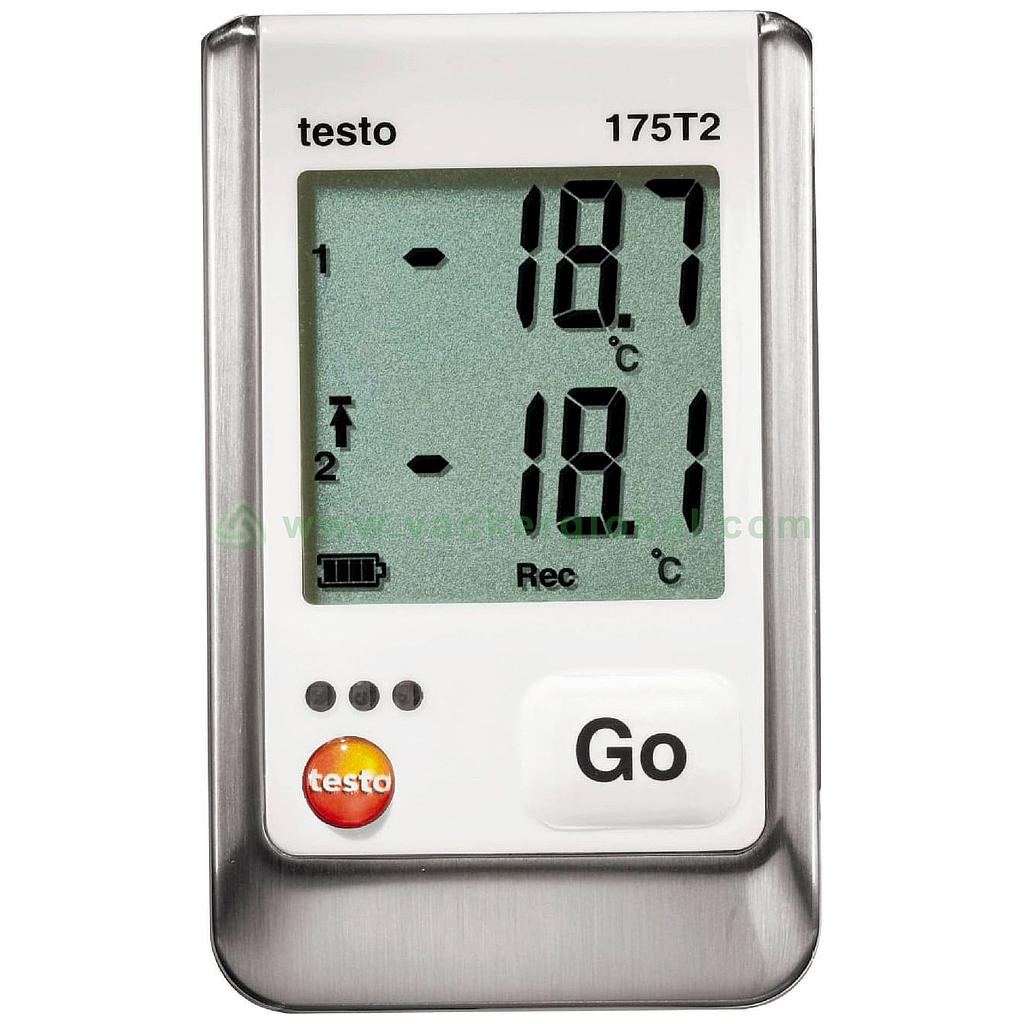 2-Channel Temperature data logger with one internal (NTC), and one external sensor Testo 175 T2