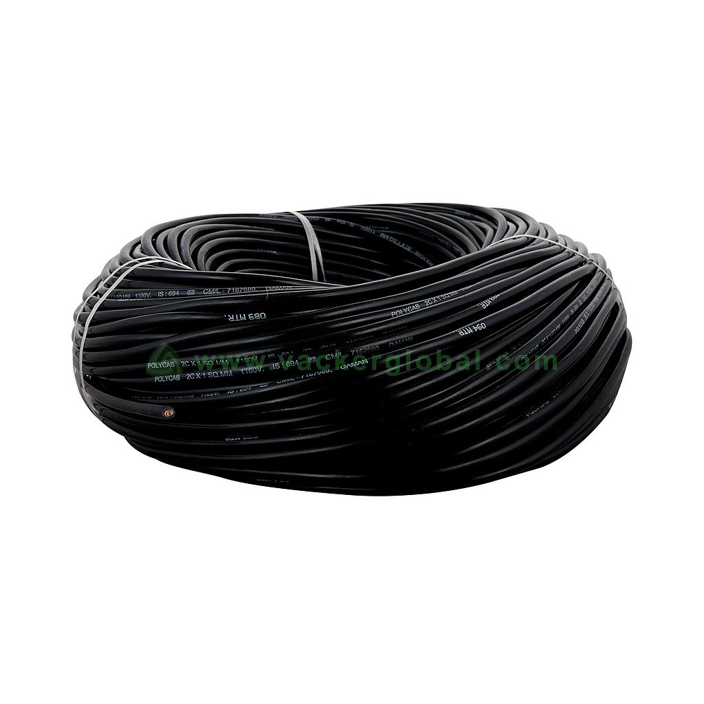 2 core 1 sqmm flexible cable (100 meters)