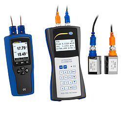 Ultrasonic Flow Meter PCE-TDS 100HS+ incl. Thermometer