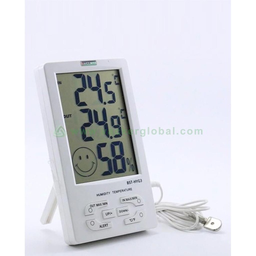 Thermo Hygrometer with external sensor BST-HYG3