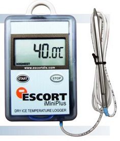 Dry Ice Single-use, Temperature logger with one external probe MP-ST-N-8-L