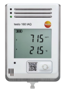 Wi-Fi Data Logger with Display and Internal Sensors for Temperature, Humidity, CO2, and Atmospheric Pressure Testo160 IAQ
