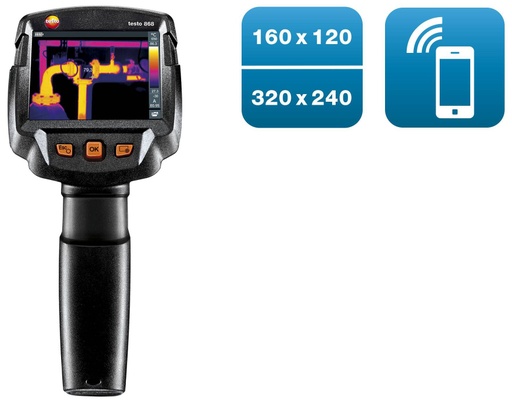 Thermal Imager with 160 x 120 pixels, App Testo 868