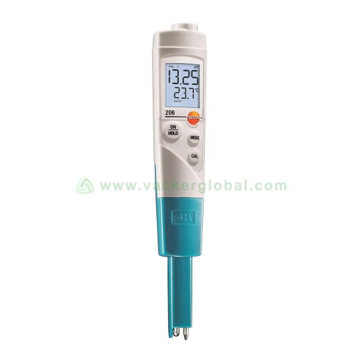 pH/temperature measuring instrument for liquids Testo 206-ph1 