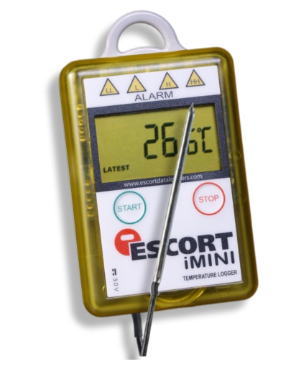 Multi-Use Temperature Data Logger with One Internal and One External Sensor Probe MX-1E-S-64-L