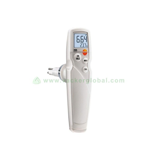 Testo 205 pH/Temperature Measuring Instrument for Semi-Solid Media