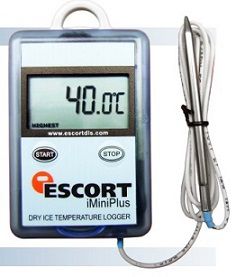Multi-Use Dry Ice Temperature Logger with One External Sensor MP-OE-N-8-L